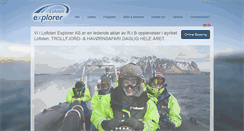 Desktop Screenshot of lofoten-explorer.no